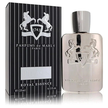 Parfums de Marly Pegasus eau de parfum 125ml with striped box, luxury fragrance bottle