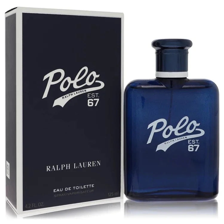 Polo 67 by Ralph Lauren Cologne bottle — Fresh Citrus Aquatic men's fragrance with bergamot, mint, aquatic, and cedarwood notes