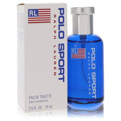 Ralph Lauren Polo Sport Cologne bottle — Fresh Woody Aromatic men's fragrance with mint, aldehydes, lavender, and cedar notes