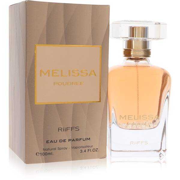 3.4 oz Melissa Poudree Perfume by Riiffs bottle with bergamot, mandarin, jasmine, rose, musk and patchouli
 Melissa Poudree Perfume