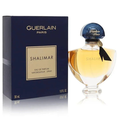 1.0 oz Shalimar by Guerlain perfume bottle, Eau de Parfum spray for women