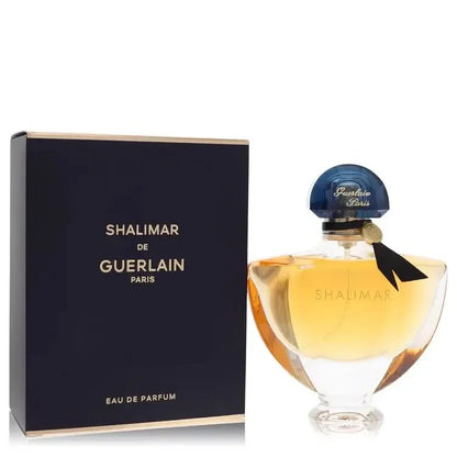 3.3 oz Shalimar by Guerlain perfume bottle, Eau de Parfum spray for women