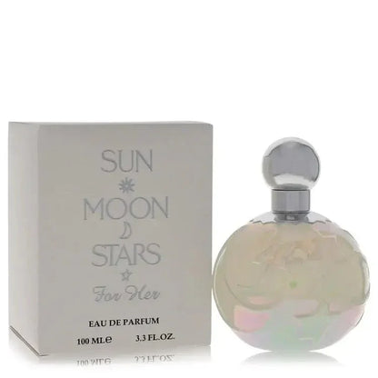 Sun Moon Stars Eau de Parfum spray for women, 100ml bottle with matching box.