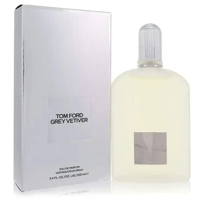 Tom Ford Grey Vetiver Eau de Parfum 100ml bottle and box, luxury men's fragrance
