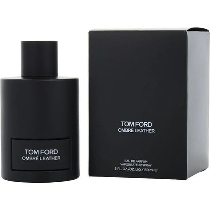 Tom Ford Ombre Leather Eau de Parfum black bottle and box, luxury men’s fragrance
