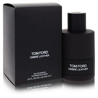Tom Ford Ombre Leather Eau de Parfum black bottle and box, luxury fragrance 100ml
