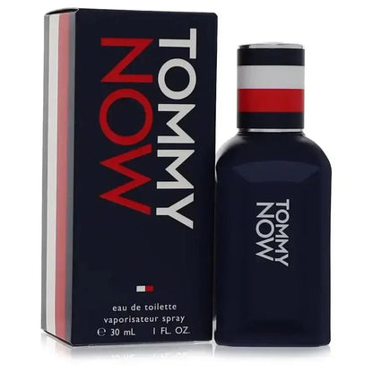 Tommy Now eau de toilette spray for men, navy bottle with box, 30 mL size
