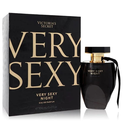 Victoria's Secret Very Sexy Night perfume bottle and packaging on a white background