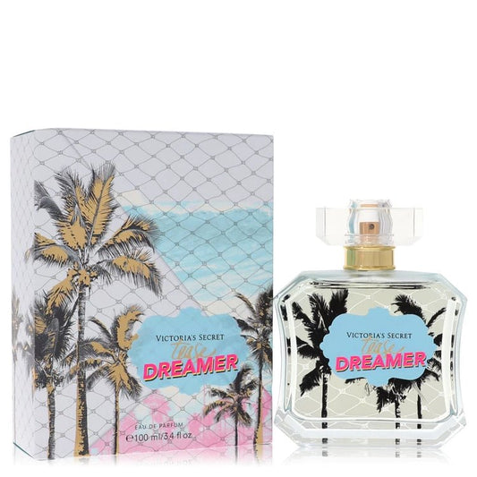 Victoria's Secret Tease Dreamer PerfumeGuilty FragranceVictoria's Secret Little Dreamer perfume bottle and packaging with palm tree design