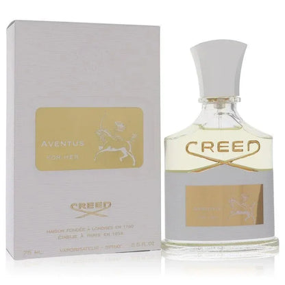 Creed Aventus for Her perfume bottle and box, luxury designer fragrance, 75ml size