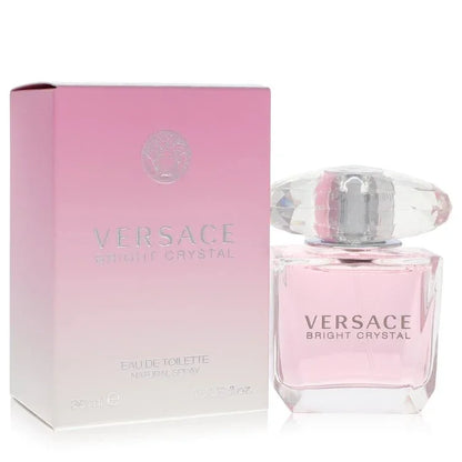 Versace Bright Crystal eau de toilette spray and pink box for women, 30ml