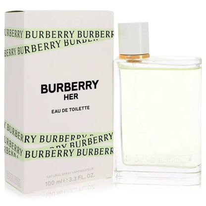 Burberry Her Eau de Toilette perfume spray bottle with matching box, 100ml for women