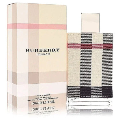 Burberry London perfume eau de parfum spray for women with signature plaid bottle and box