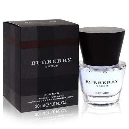 Burberry Touch for Men Eau de Toilette bottle — woody floral musk men’s fragrance with artemisia, violet leaf, mandarin orange, cedar, nutmeg, white pepper, tonka bean, vetiver and white musk