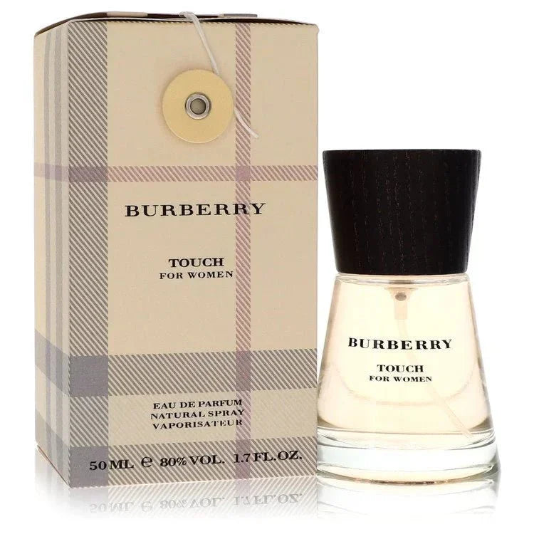 Burberry Touch for Women Eau de Parfum 50ml bottle and plaid box