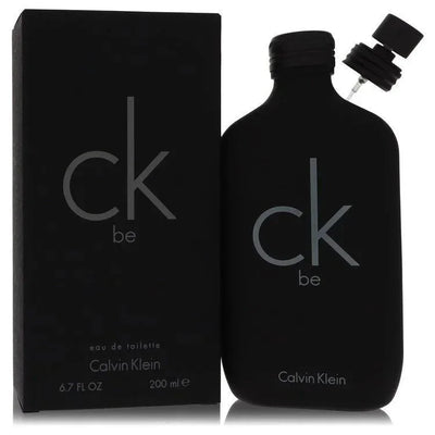 Matte black CK Be eau de toilette spray bottle with box, 200ml, for men and women