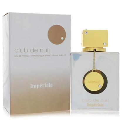 Club de Nuit Imperiale Eau de Parfum spray for women with gold cap and matching box