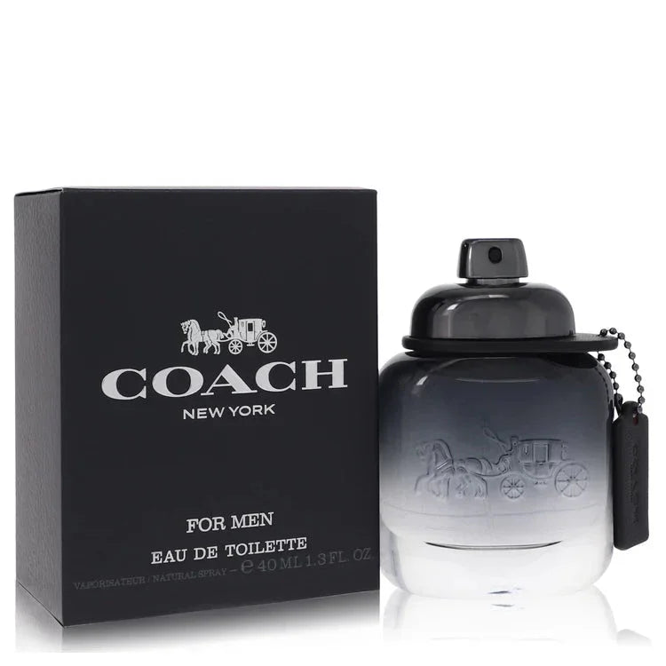 Coach For Men eau de toilette spray 40ml with black box and gradient glass bottle