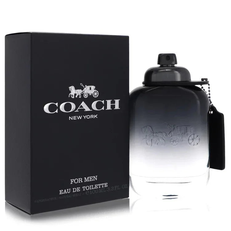 Coach Eau de Toilette spray for men with black box and gradient glass bottle