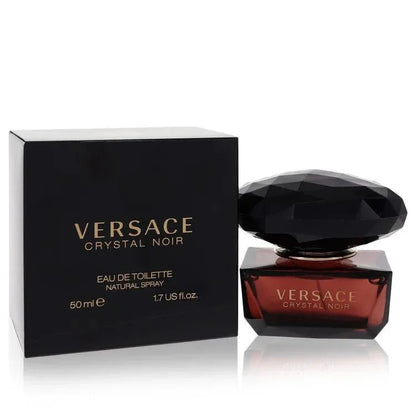 Versace Crystal Noir perfume bottle and box, 50ml eau de toilette for women