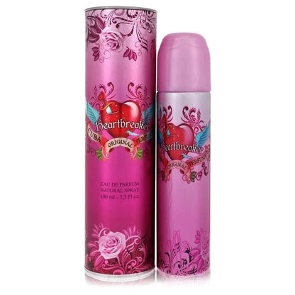 Cuba Heartbreaker Eau de Parfum spray in pink floral bottle and matching box, 100ml