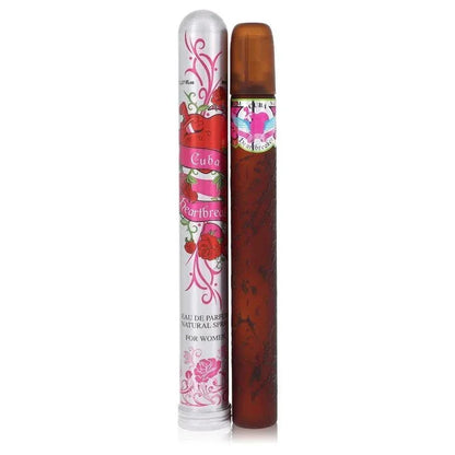 Cuba Heartbreaker Eau de Parfum spray bottle with decorative floral pink case