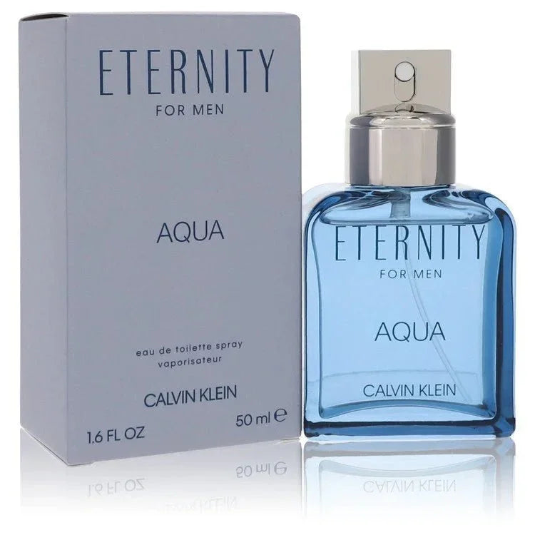 Eternity Aqua for Men eau de toilette spray by Calvin Klein with box, 50ml blue bottle