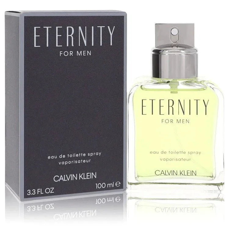 Eternity for Men eau de toilette spray bottle and box, 100ml fragrance for men
