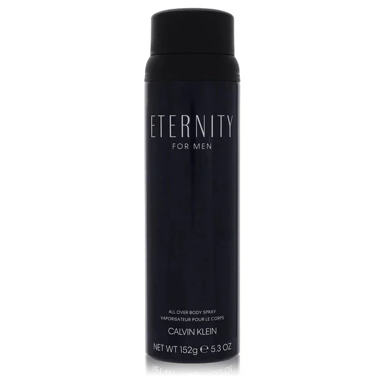 Eternity For Men body spray, black can, Calvin Klein, all over spray 152g