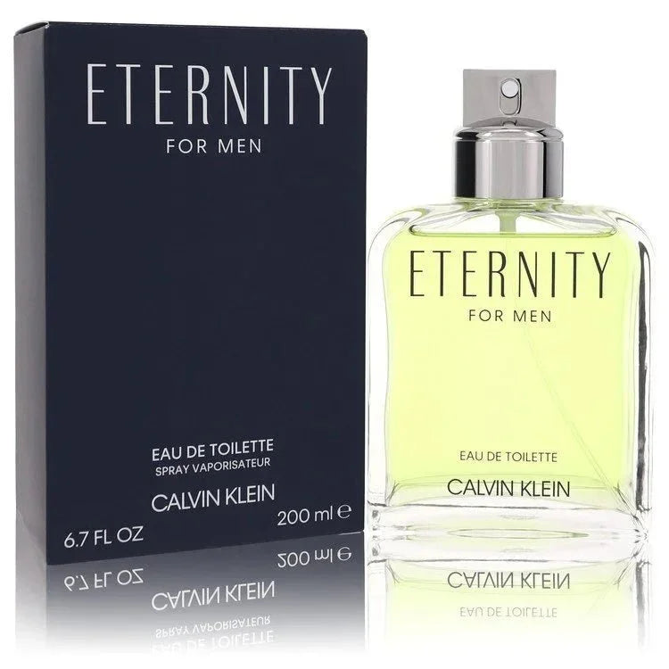 Eternity for Men Eau de Toilette spray 200ml bottle and box, Calvin Klein fragrance