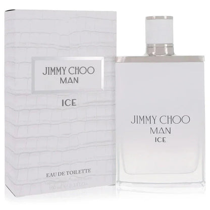 Jimmy Choo Man Ice Eau de Toilette spray with textured white box, men's fragrance