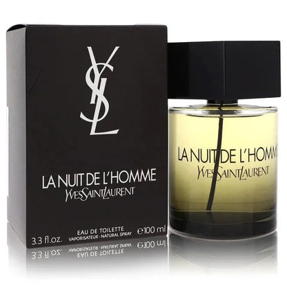 La Nuit De L’Homme Eau de Toilette 100ml spray bottle and box for men