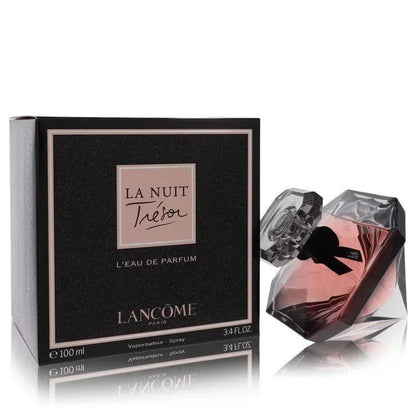 La Nuit Tresor L'Eau de Parfum for women, 100ml box and diamond-shaped perfume bottle.