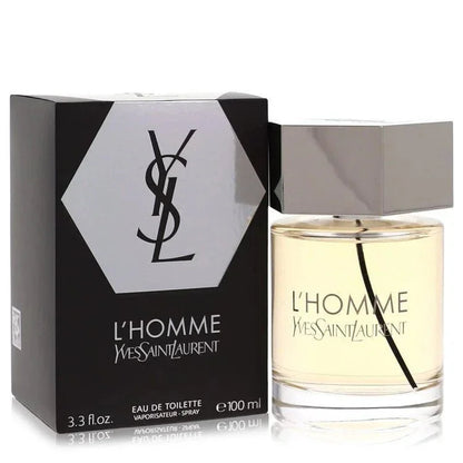 L'Homme Yves Saint Laurent men's eau de toilette spray with packaging, 100ml bottle