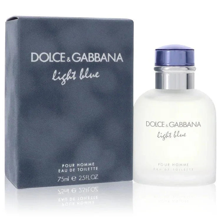 Dolce & Gabbana Light Blue Pour Homme Eau de Toilette 75ml spray bottle and box