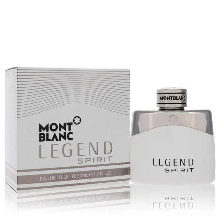 Montblanc Legend Spirit Eau de Toilette spray bottle and box for men, 50ml size