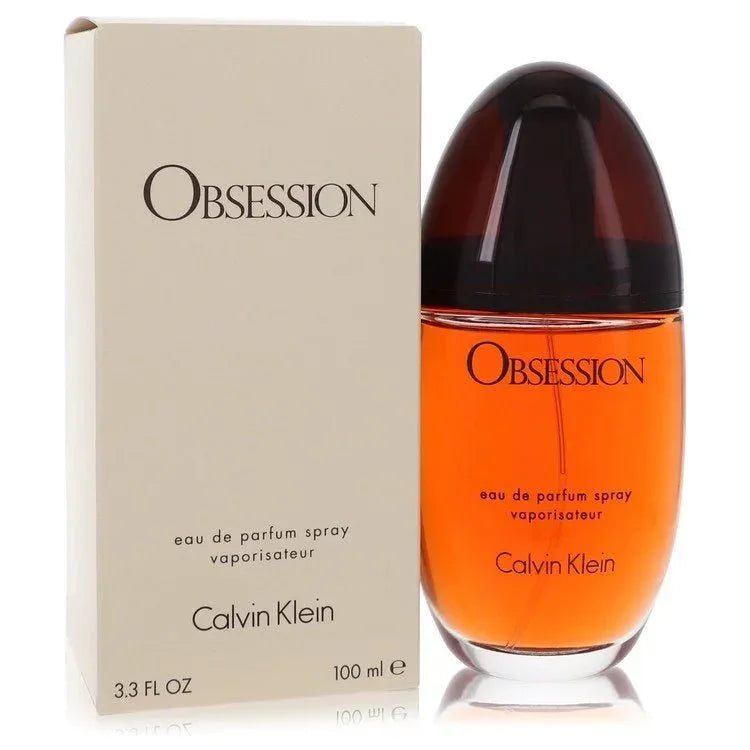 Obsession eau de parfum spray 100ml bottle and box, orange fragrance for women