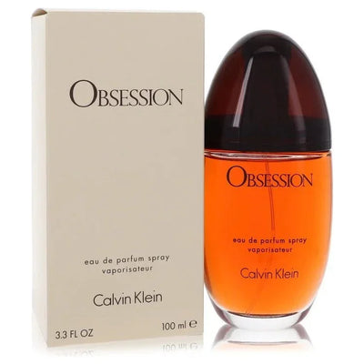 Obsession eau de parfum spray 100ml bottle and box, orange fragrance for women