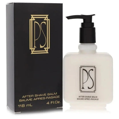 PS after shave balm bottle with pump and matching black box, 118 mL, for men’s grooming.