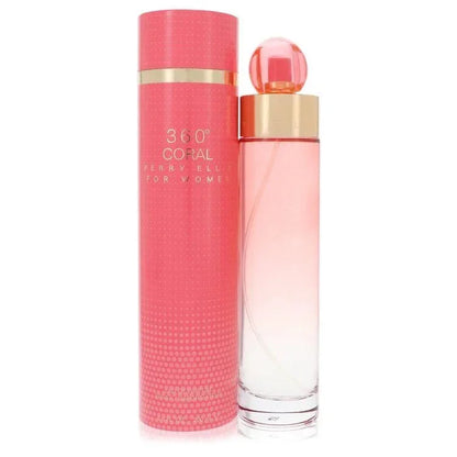 Perry Ellis 360 Coral perfume for women, coral bottle with matching gift box