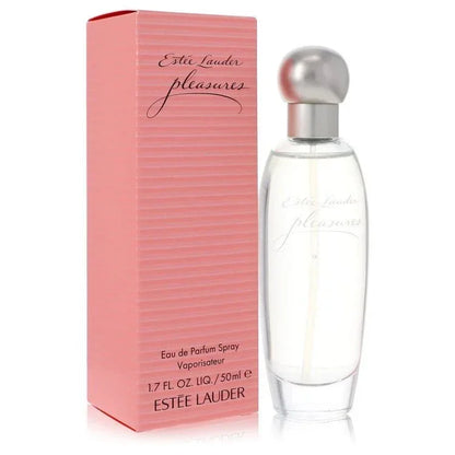 Estee Lauder Pleasures Eau de Parfum spray 1.7oz bottle and pink box for women