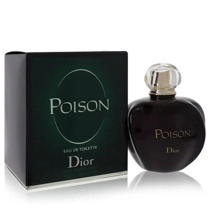 Poison by Dior eau de toilette spray with dark bottle and matching box for women