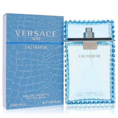 Versace Man Eau Fraiche blue box and clear bottle eau de toilette spray for men