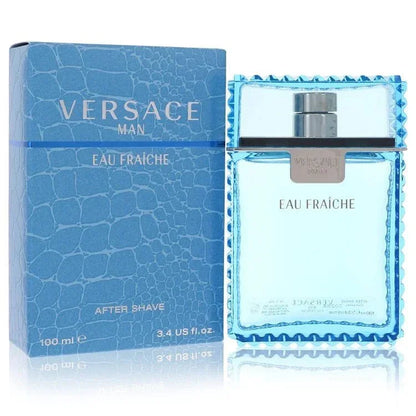 Versace Man Eau Fraîche blue after shave spray bottle and retail box, 100ml, for men