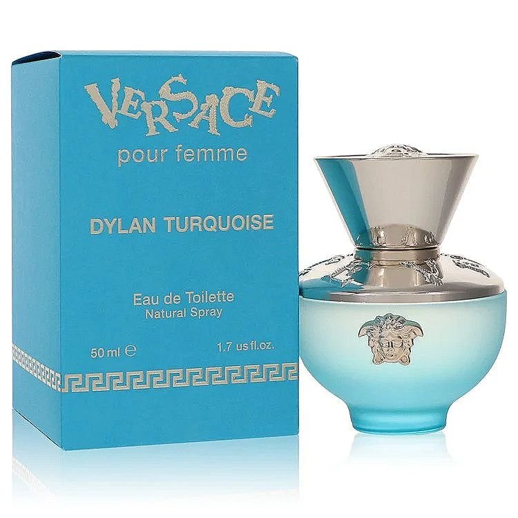 Versace Pour Femme Dylan Turquoise Perfume For Women Eau De Toilette S For Women1.7 oz Eau De Toilette Spray Guilty Fragrance