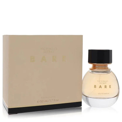Victoria's Secret Bare Eau de Parfum spray with beige box and round perfume bottle