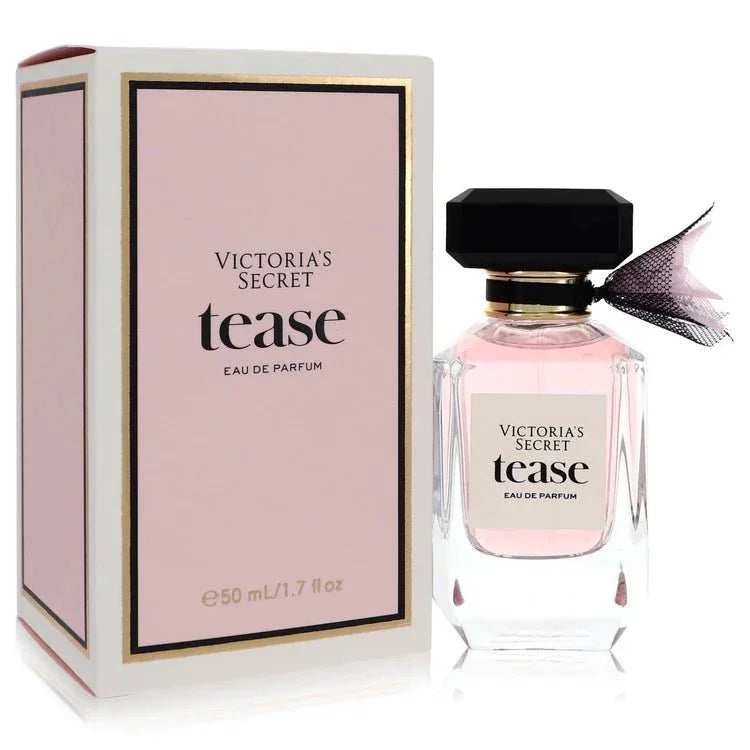 Victoria's Secret Tease Eau de Parfum spray bottle and box, pink packaging, 50ml